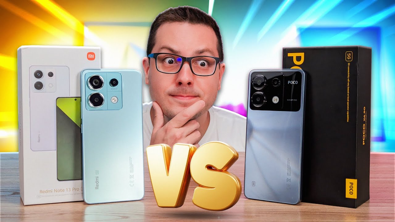 POCO X6 vs REDMI NOTE 13 PRO 5G! E aí? Qual é o MELHOR? Tem uma GRANDE DIFERENÇA! Comparativo!