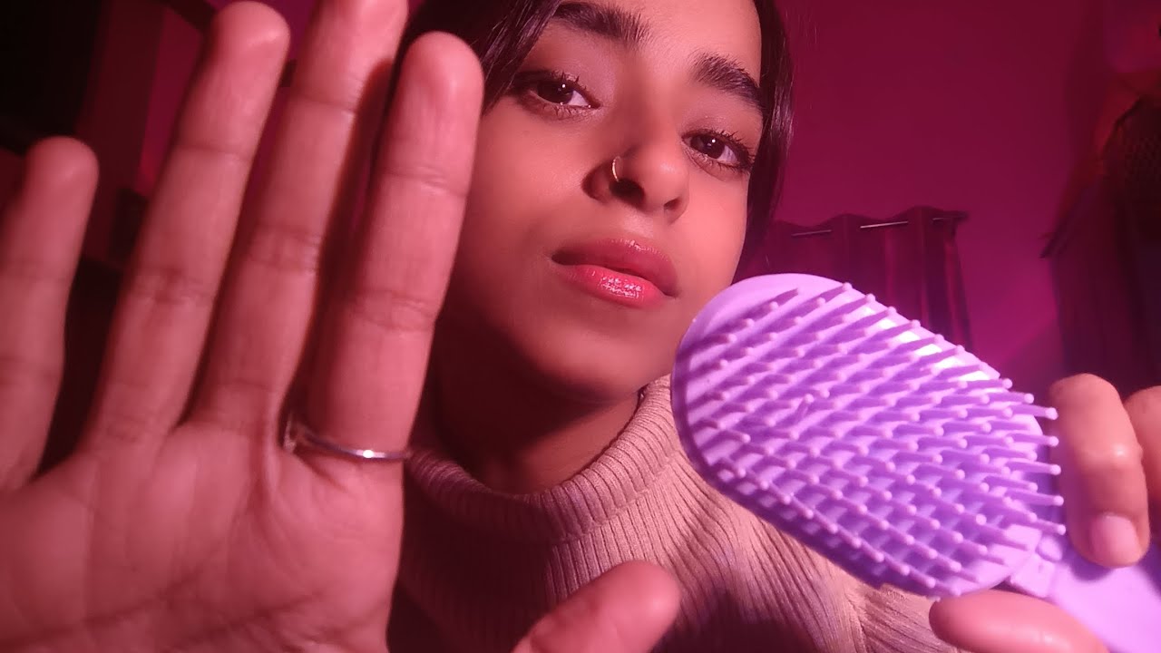 Personal Attention Visual ASMR🫶✨ | Face Brushing, Plucking & Scratching
