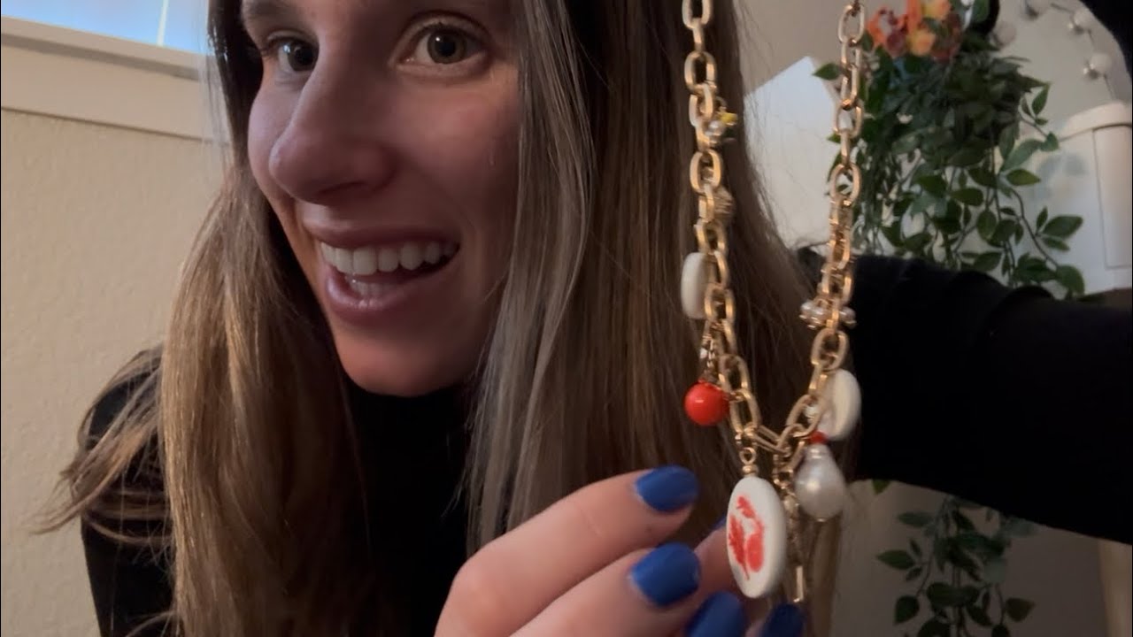 Tingly Close-Up ASMR Jewelry Haul 💖 (Clicky whispers, tapping, over explaining)