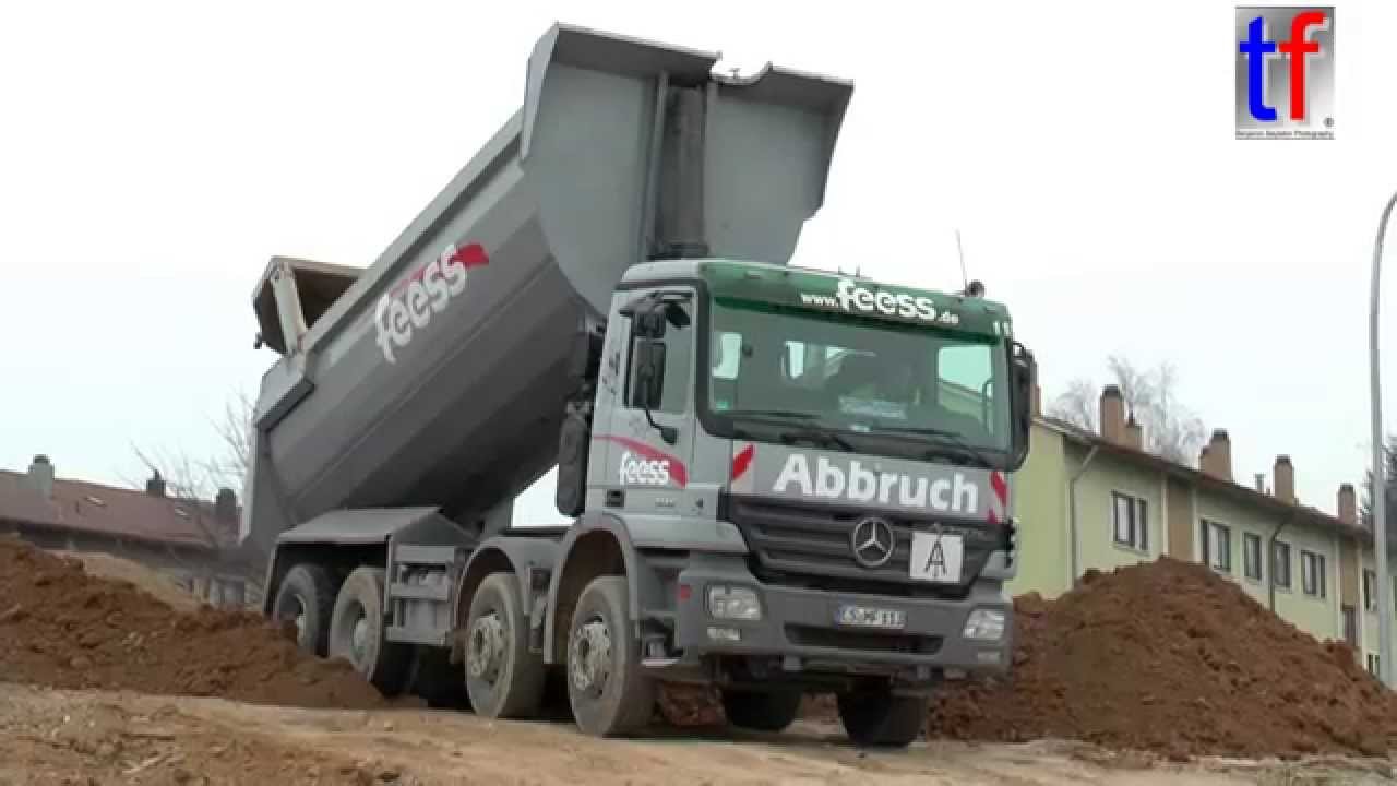 Mercedes-Benz Actros 4146 Dump Truck, Fa. Feess, Fellbach, Germany, 19.02.2015.