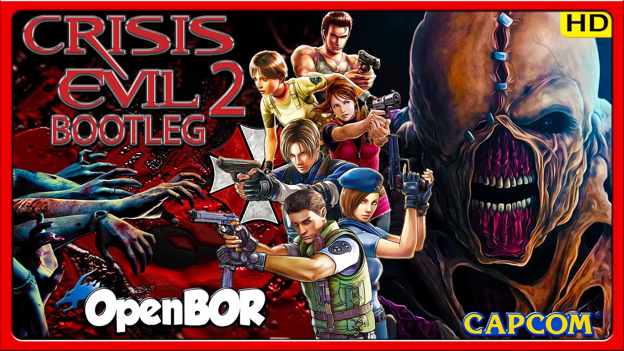 Resident Evil 2D: Crisis Evil 2 Bootleg - Gameplay with Claire Redfield (OpenBOR)