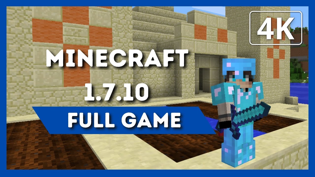 MINECRAFT 1.7.10 | Full Game Walkthrough | 4K 60FPS | No Commentary