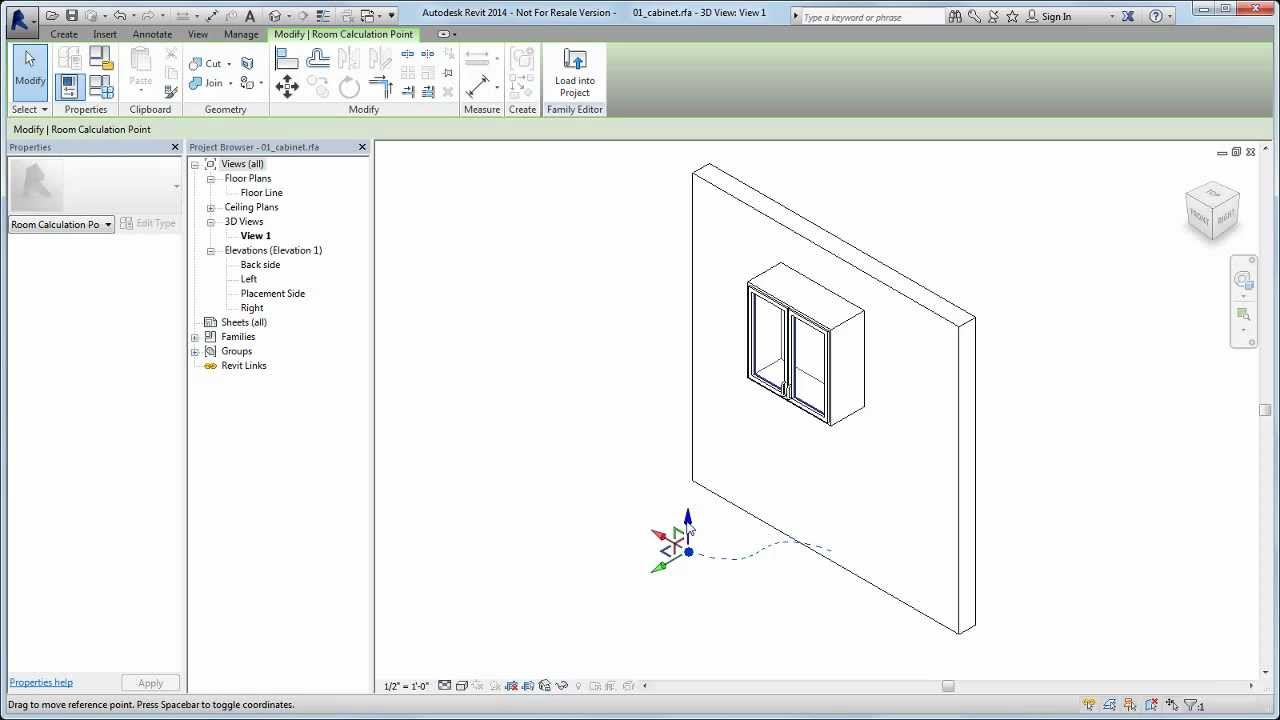 Autodesk Revit: Adjusting Room Calculation Points