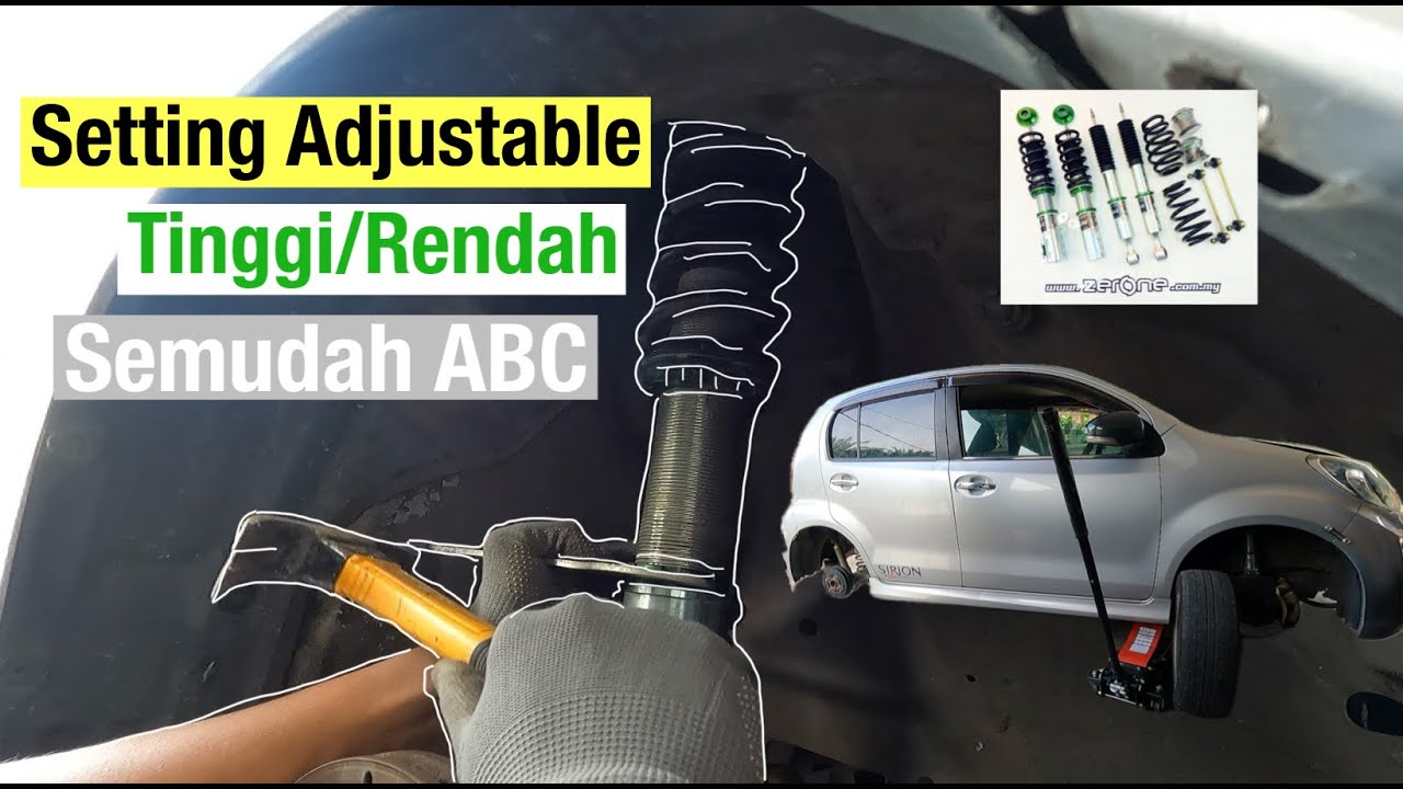 Cara Tinggi Dan Rendah Adjustable Hi Low Soft Hard Kereta #adjustablemyvi