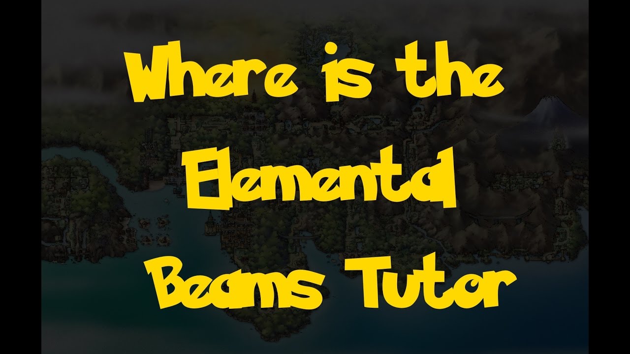 Where Is: The Elemental Beams Tutor (Pokemon Heart Gold/Soul Silver)