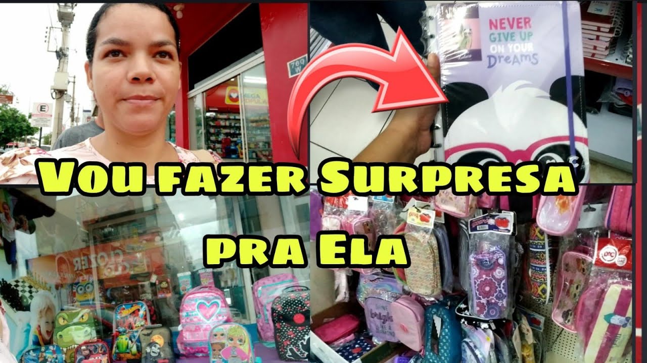 🤫FUI ESCONDIDA COMPRAR O CADERNO INTELIGENTE PRA MINHA FILHA E FAZER SURPRESA