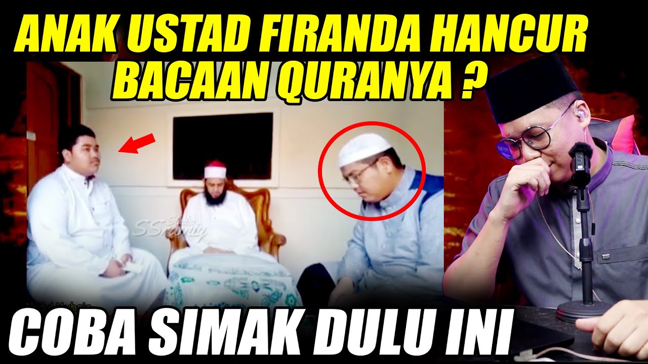 Anak Ust Firanda Jadi Imam Traweh Bacaan Al Quranya Hancur  ?