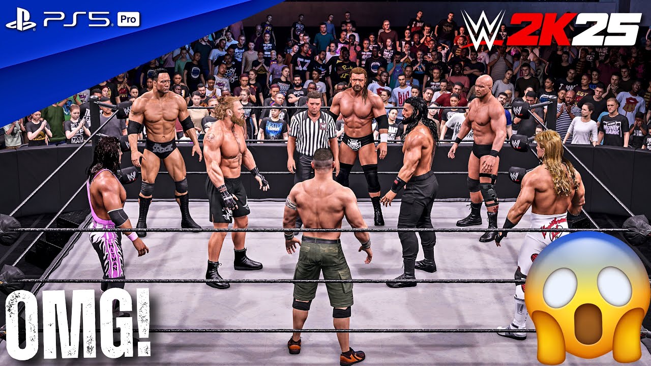 WWE 2K25 - Легендарный матч на выбывание с участием 8 игроков, чтобы определить величайшего игрок...