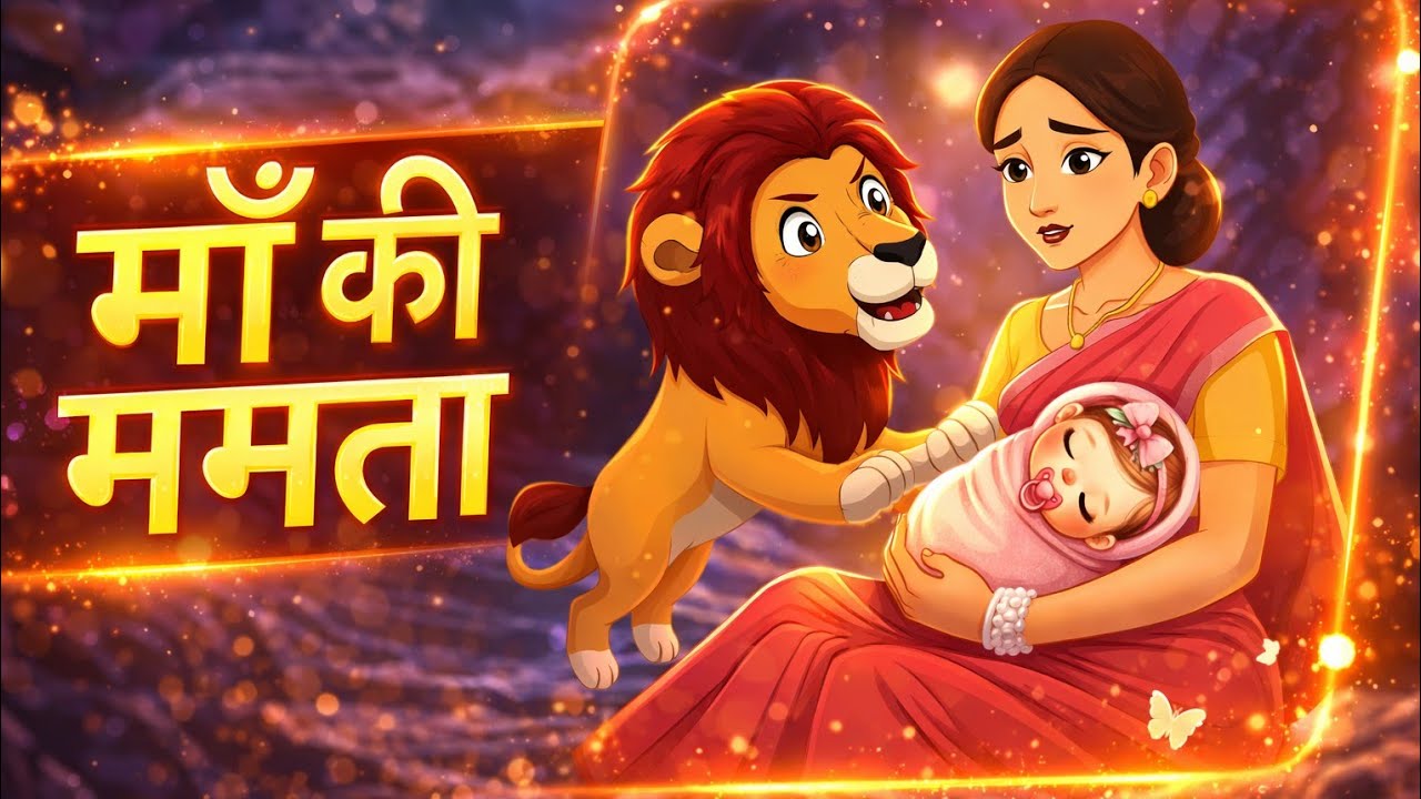 Maa vs sher |Hindi kahaniya Hindi animated Stories Hindi moral stories 