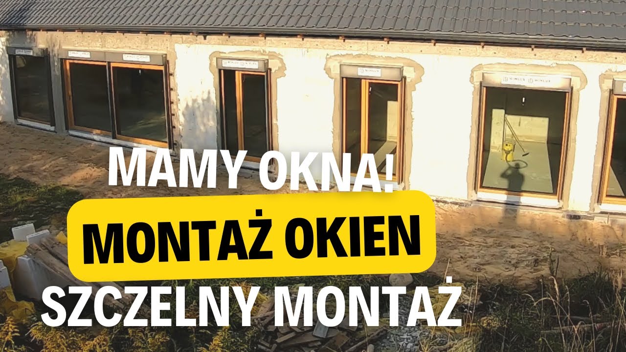 64. Szczelny montaż okien Vetrex Veka V82 przez firmę WINLUX ze Szczecina. HST 4,5 m. 37 m2 okien.