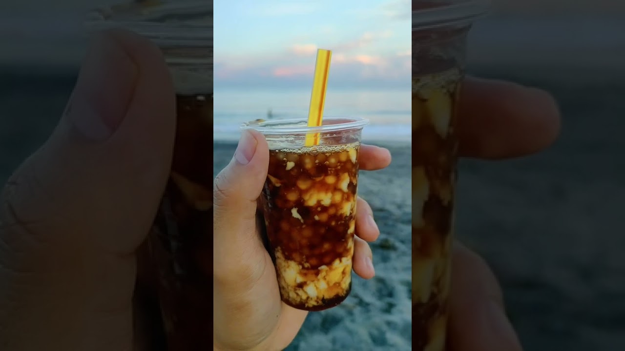 🌈🥤Taho at the beach | Tabing Dagat at Liwa Zambales |#shorts #relaxing #refreshed #delighted