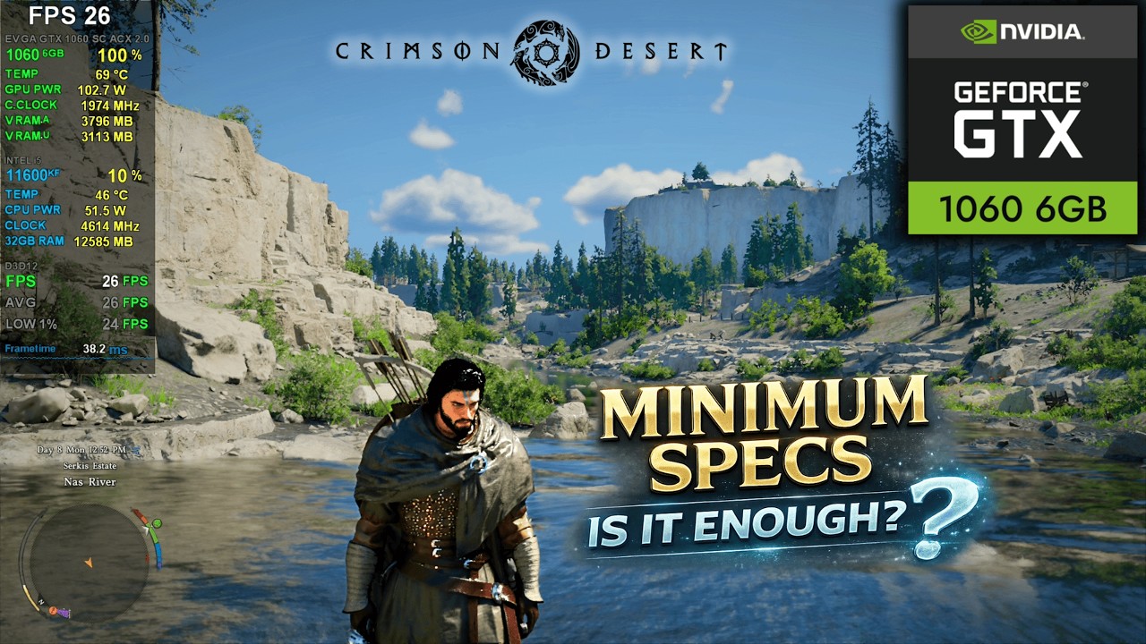 GTX 1060 in Crimson Desert | Minimum Requirement GPU - Is It Playable?