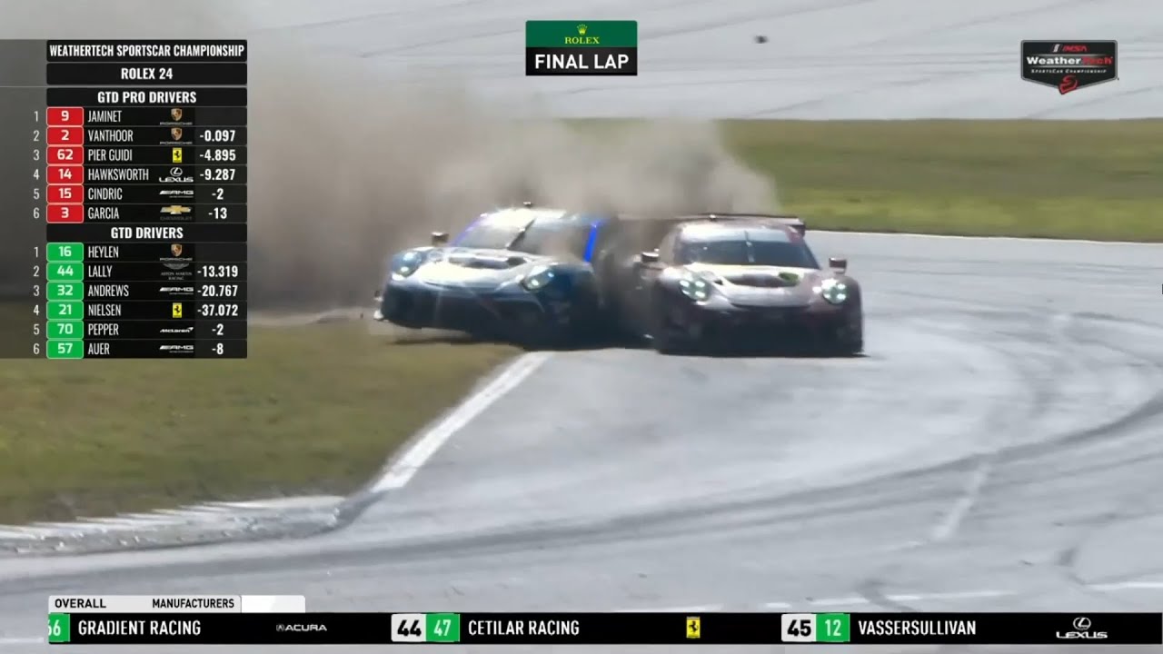 LEADERS CRASH in INSANE FINISH to the 2022 Rolex 24 at Daytona