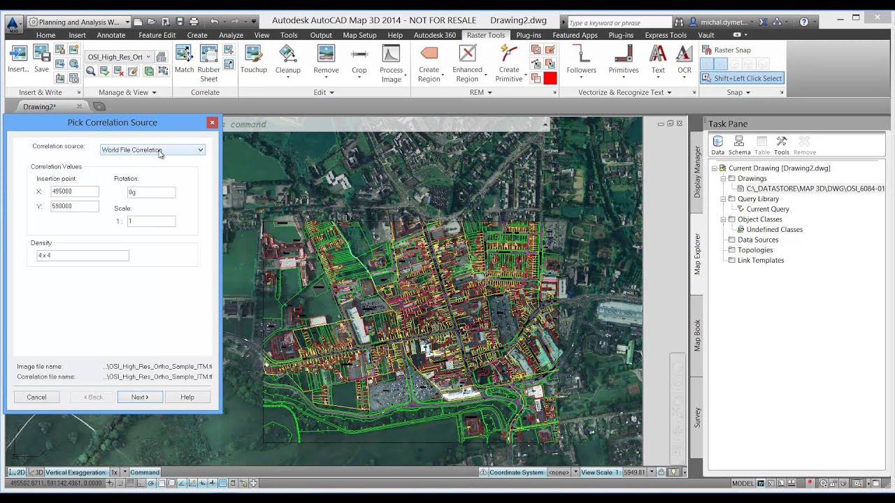 AutoCAD Map 3D: Autodesk AutoCAD Raster Design
