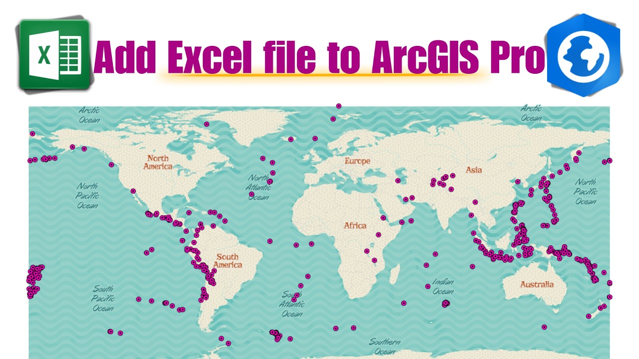 Импорт файла Excel (CSV) с данными XY в ArcGIS Pro (самый быстрый способ)