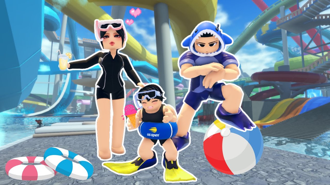 PERGI KE WATERBOOM BERSAMA OM & TANTE | 💖 Dubai RP Roblox Indonesia 