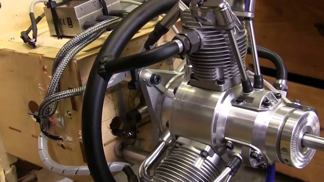 Saito 60cc 3-цилиндровый бензиновый радиальный
