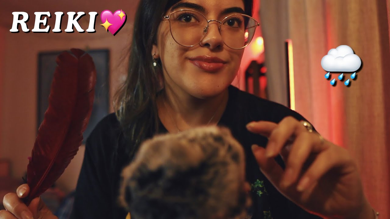 ASMR Reiki 💖 Motivación para cumplir tus metas ✨ Lluvia 🌧 + inaudibles, afirmaciones