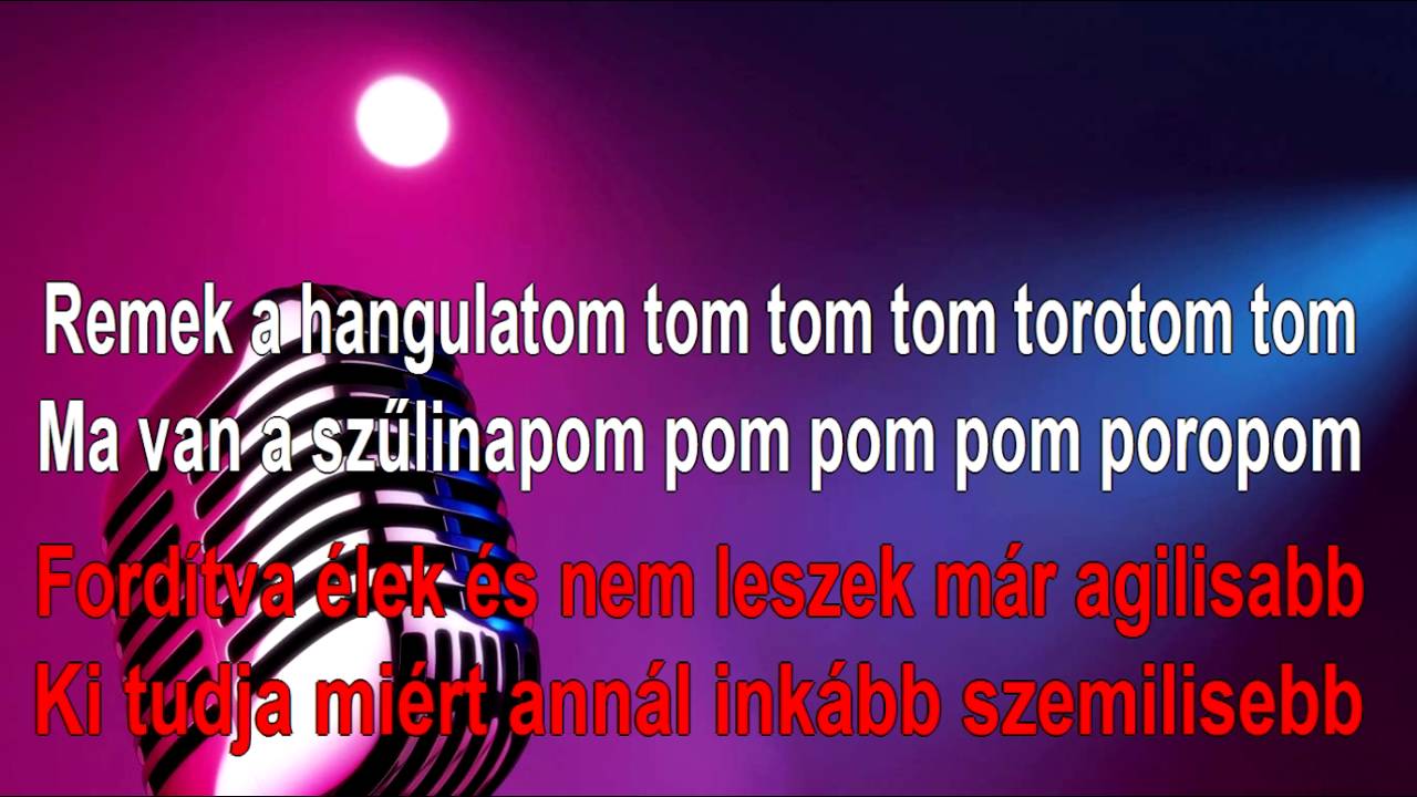 Alma együttes - Ma van a szülinapom (Karaoke)