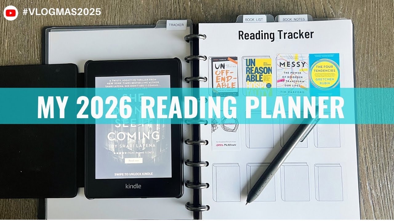 Мой ежедневник для чтения на 2026 год #организацияжизни #видео16из25 #читайтесо мной