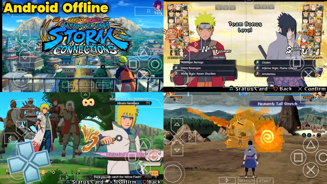 Naruto Ultimate Ninja Storm Connections Game - NSUNI PSP Mod Android