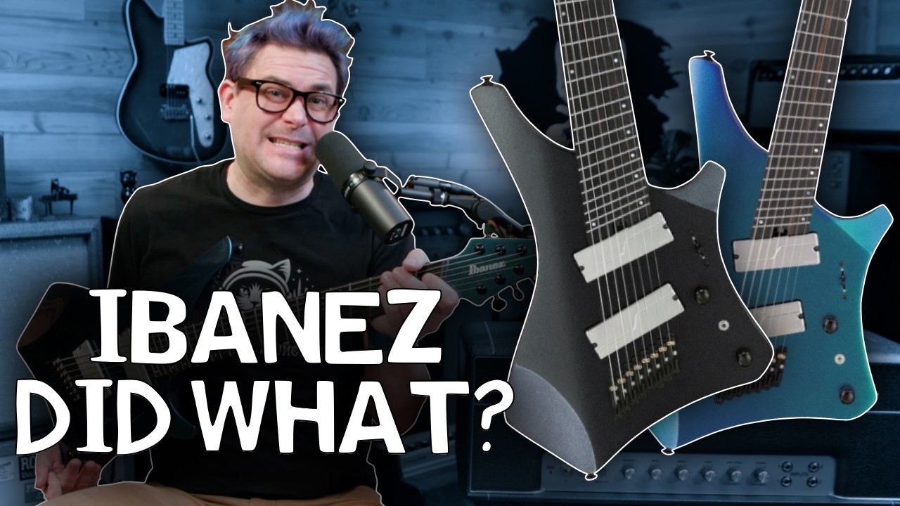 Обзор гитар Ibanez Alpha Series – 7- и 8-струнные гитары с веерными ладами | A527 против A528