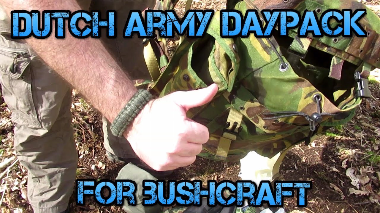Dutch Army daypack for bushcraft