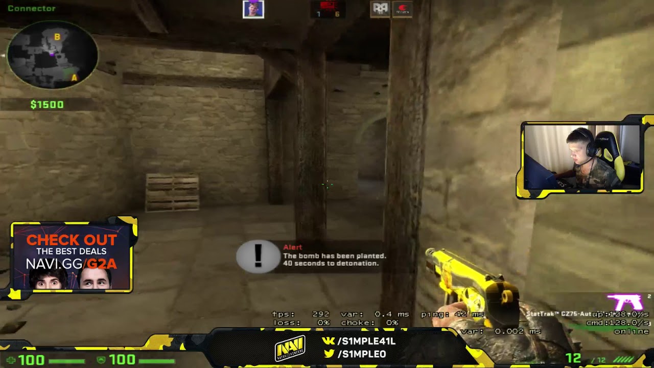 S1mple Plays Faceit Pug aug 13