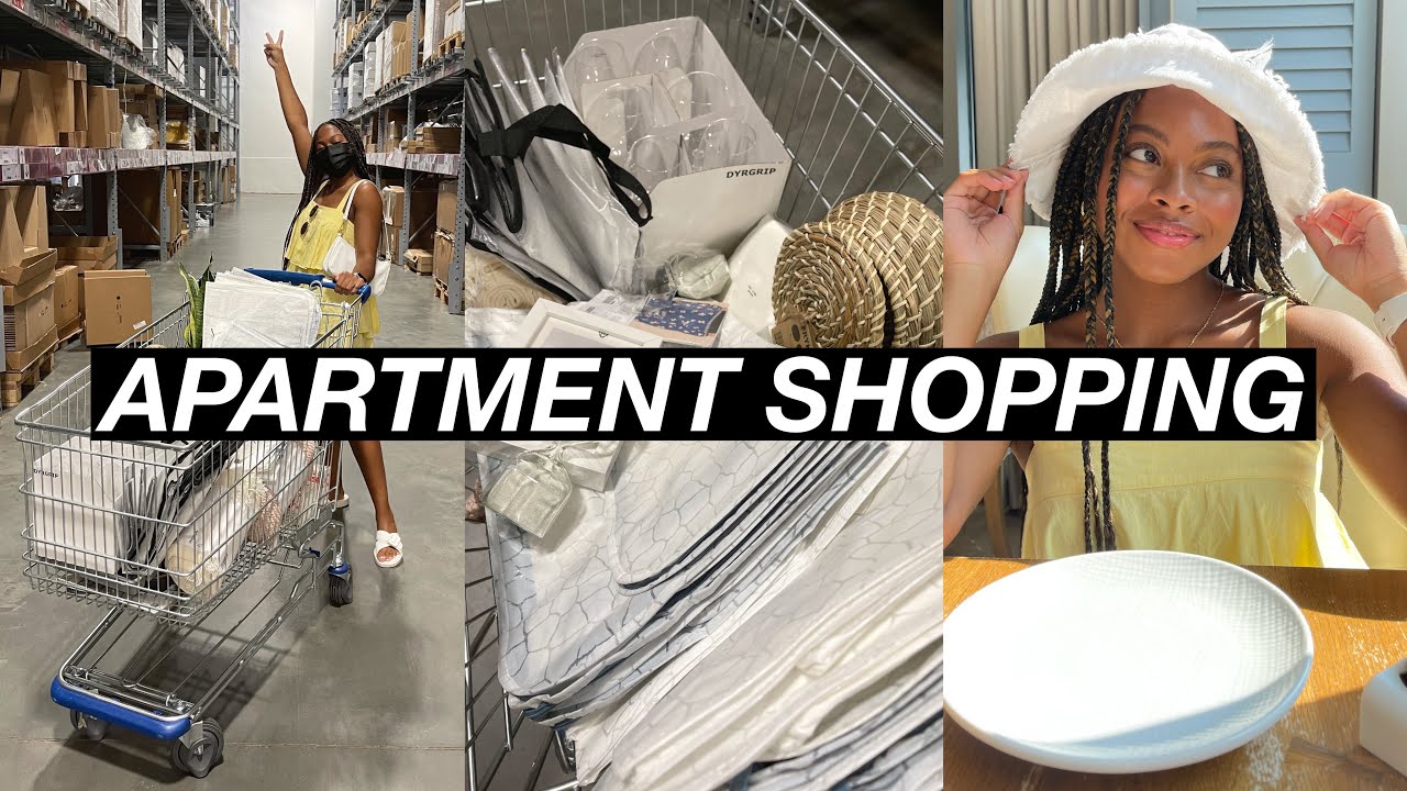 VLOG: Shopping For My First Apartment | IKEA Shop with Me, Target Run, DIML in ATL