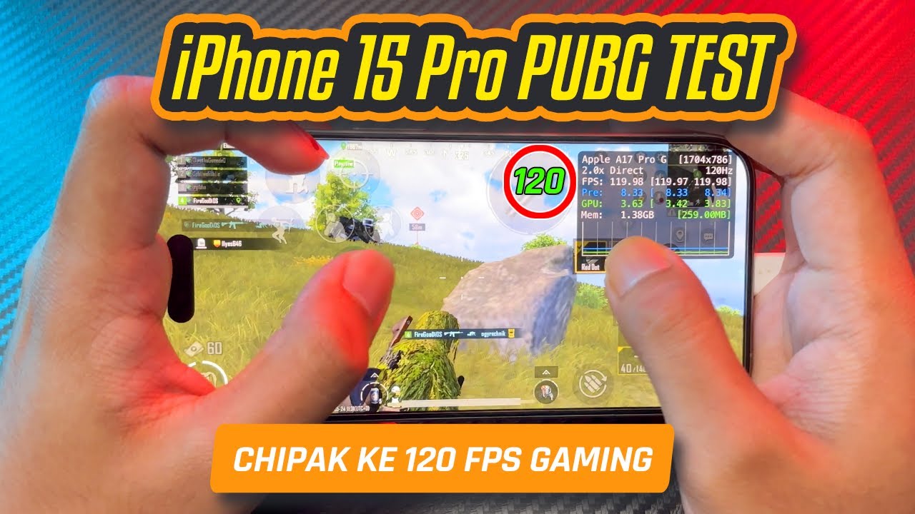 120FPS on iPhone 15 Pro 😱 PUBG Test 🔥 Overheating issues?