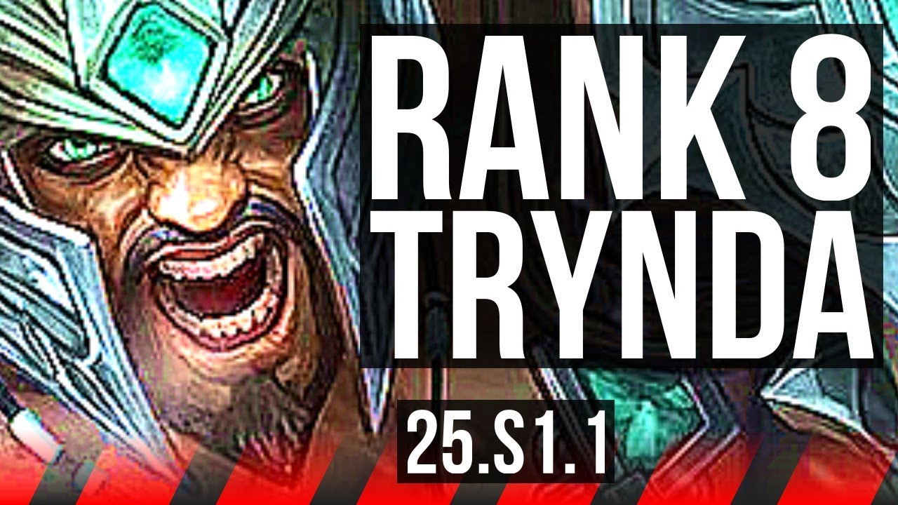 TRYNDAMERE vs TEEMO (TOP) | Rank 8 Trynda, 700+ games | NA Grandmaster | 25.S1.1