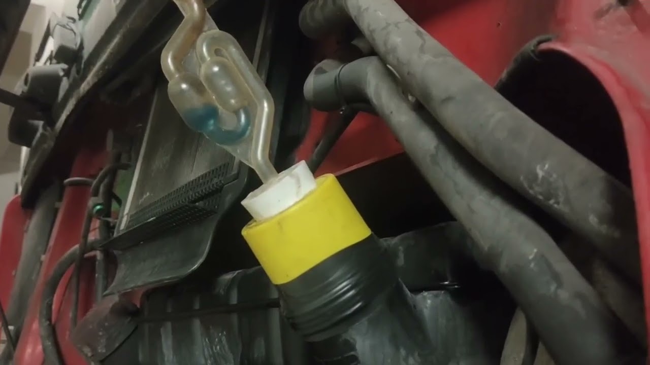 Daf 105XF, UPG vs Głowica kompresora, test na  spaliny w płynie chłodniczym.