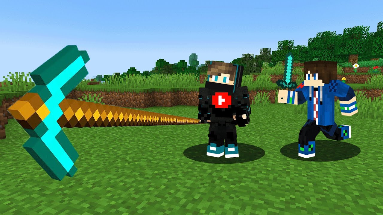 ماين كرافت : الصياد ضد الفريسة ولكن عندي بيكاكس طويل من الدايموند !!؟ 😱🔥