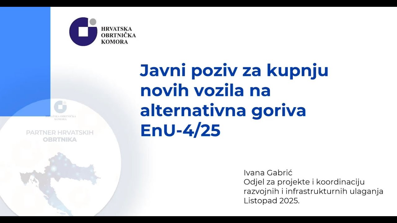 Online predstavljanje Javnog poziva za kupnju novih vozila na alternativna goriva