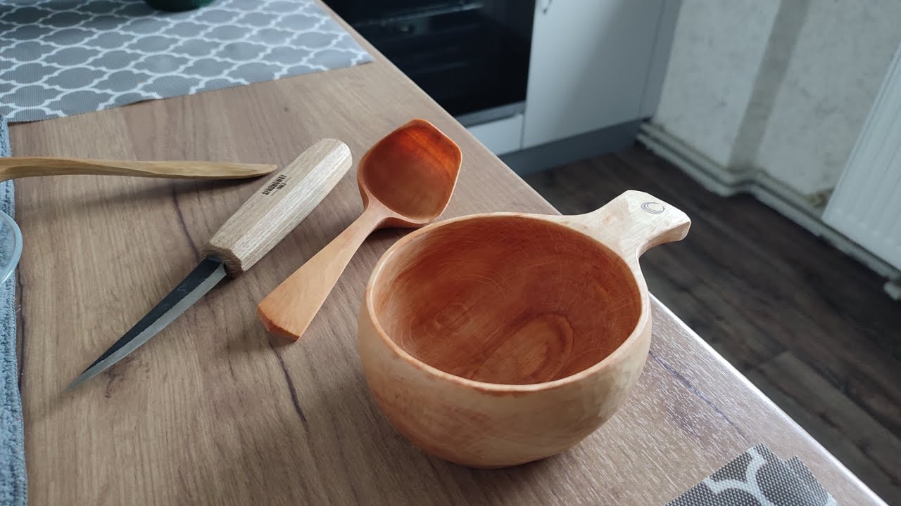 Kuksa and spoon - My products - Bushcraft products 