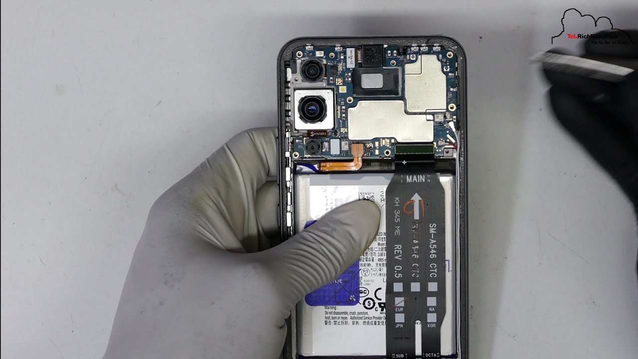 Samsung Galaxy A54 SM-A546B Teardown Display Wechseln Akku Austauschen Screen Replacement