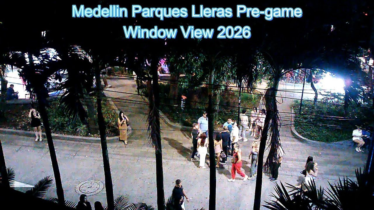 Parque's Lleras Pregame Nightlife Window View 1/17/26  #medellinnightlife #travel