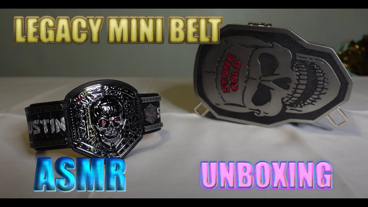 Stone Cold Steve Austin Mini Legacy Belt - Visual ASMR & Unboxing