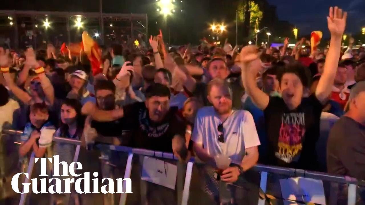 Spain and England fans in Berlin react to Euro 2024 final opener