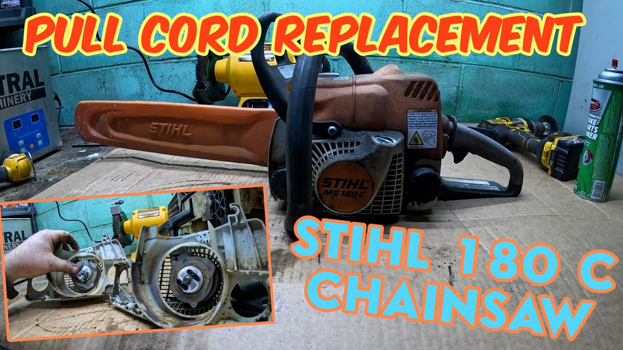 STIHL MS 180c Pull Cord Replacement 