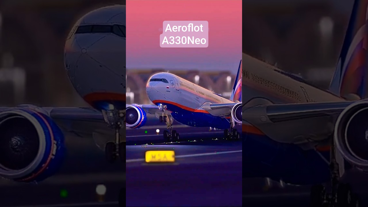 Aeroflot A330 Neo Taking Off from Dubai 🌆🇷🇺 | Power & Elegance! #shorts #aviation