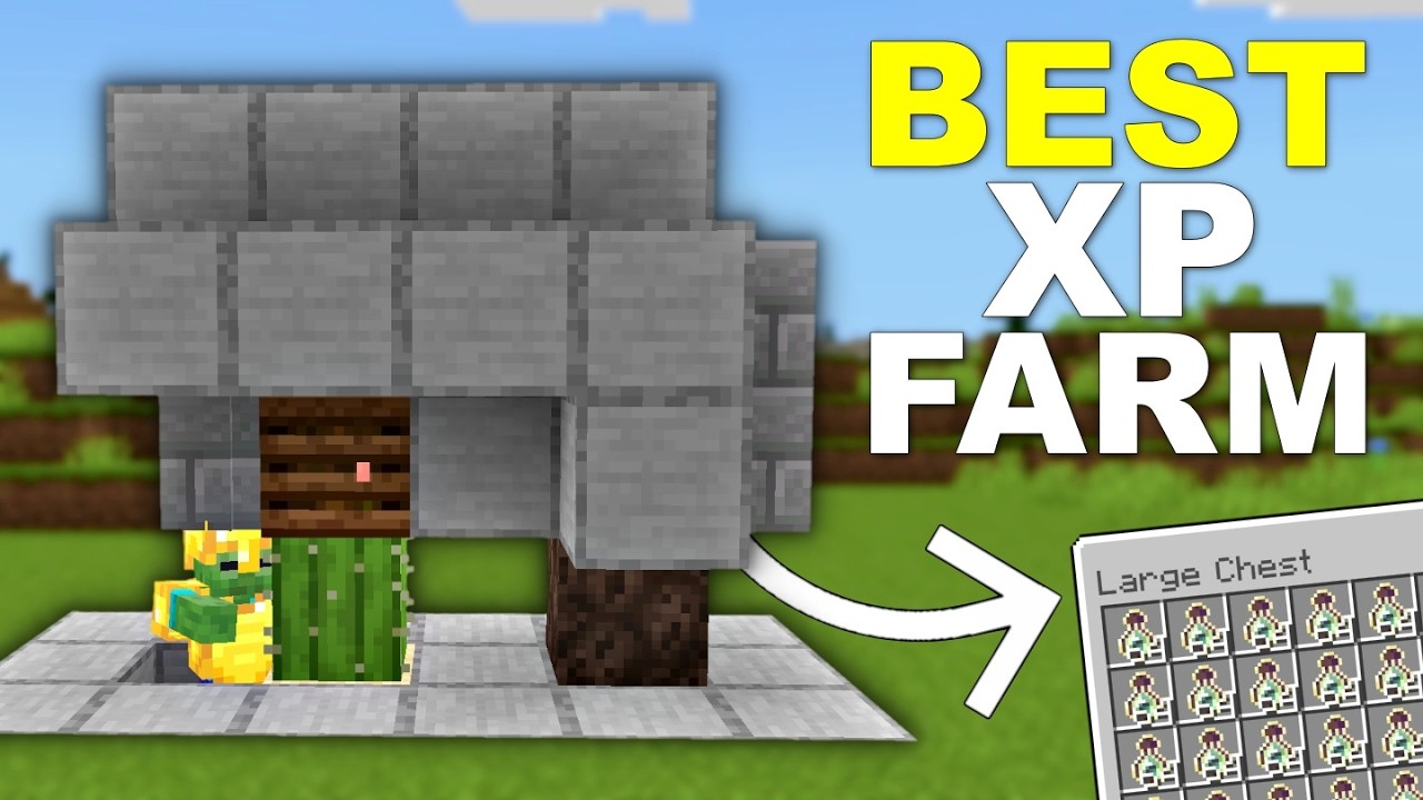 Easiest XP Farm For Minecraft 1.21 Bedrock - 75+ Levels in 3 Minutes!