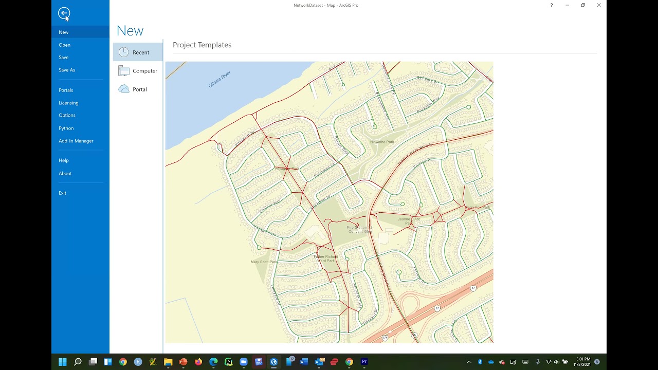 Making a multi-modal network dataset for walking in ArcGIS Pro