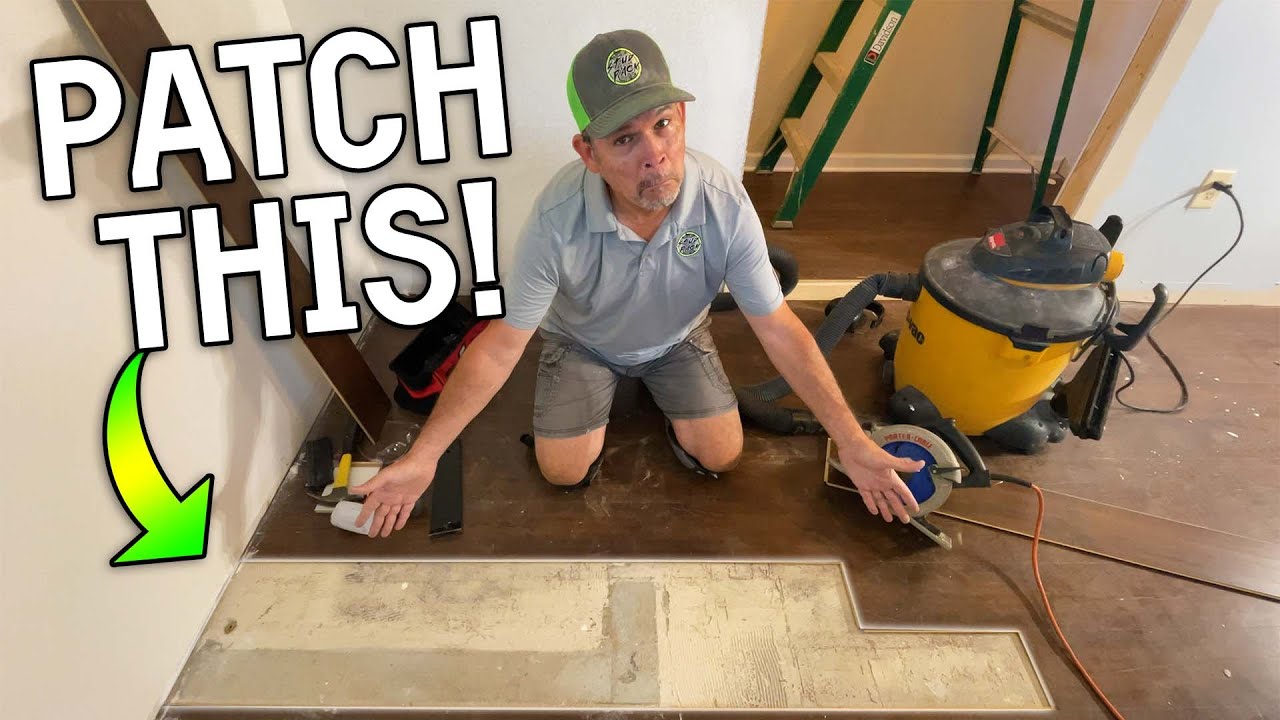 HOW to PATCH Vinyl/Laminate Wood Flooring with CONFIDENCE!