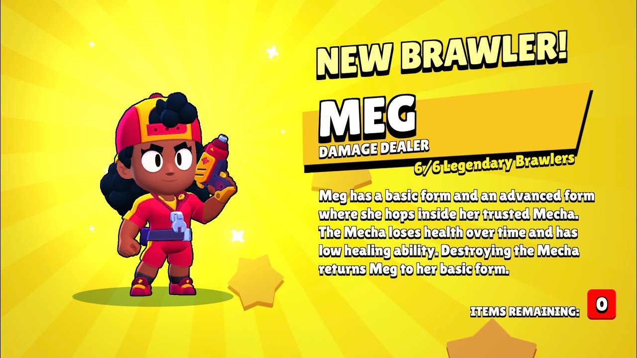 Meg Unlocked in FREE MEGA BOX |  Brawl Stars Gameplay