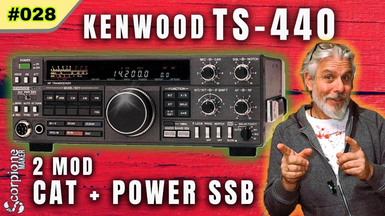 Kenwood TS-440: 2 MOD che lo trasformano! CAT da PC + Power SSB
