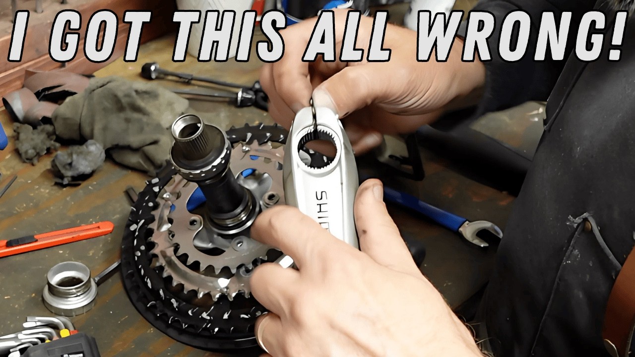 Shimano Hollowtech 2 REWORKED on a Trek 520 Touring Bike - WHY? Because bikes are too complicated!