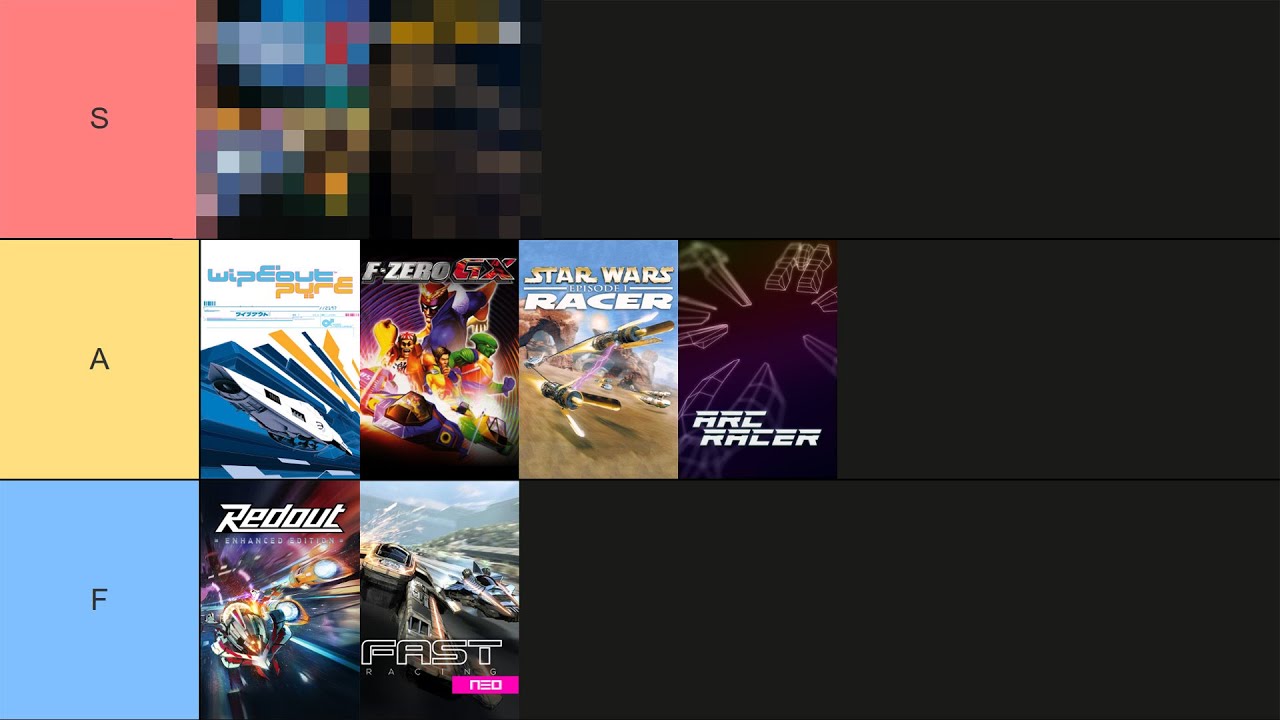 My Anti-Gravity Racing Game Tier List (i played them all)