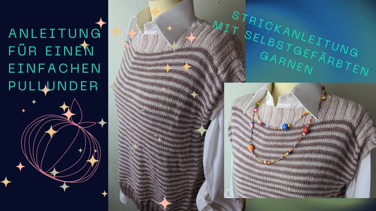 Einfachen Pullunder/Weste stricken   Gr.M-L 👕👕