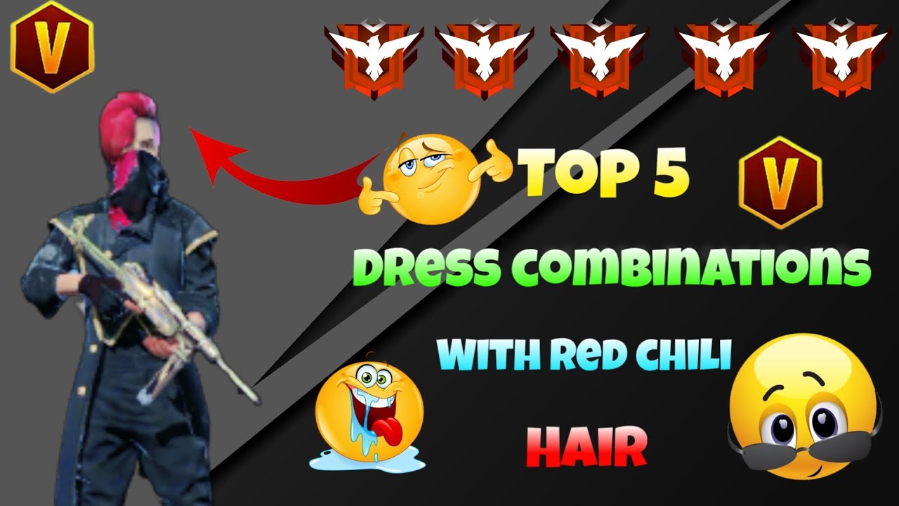 TOP 5 DRESS COMBINATIONS WITH RED CHILI HAIR || GOD LEVEL DRESS COMBINATIONS || LIKE LEGEND ||